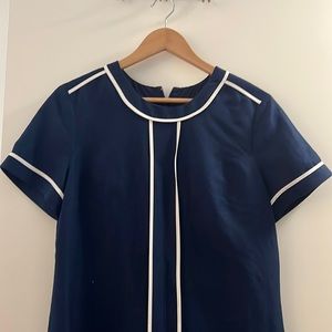 Navy blue shift dress